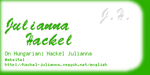 julianna hackel business card